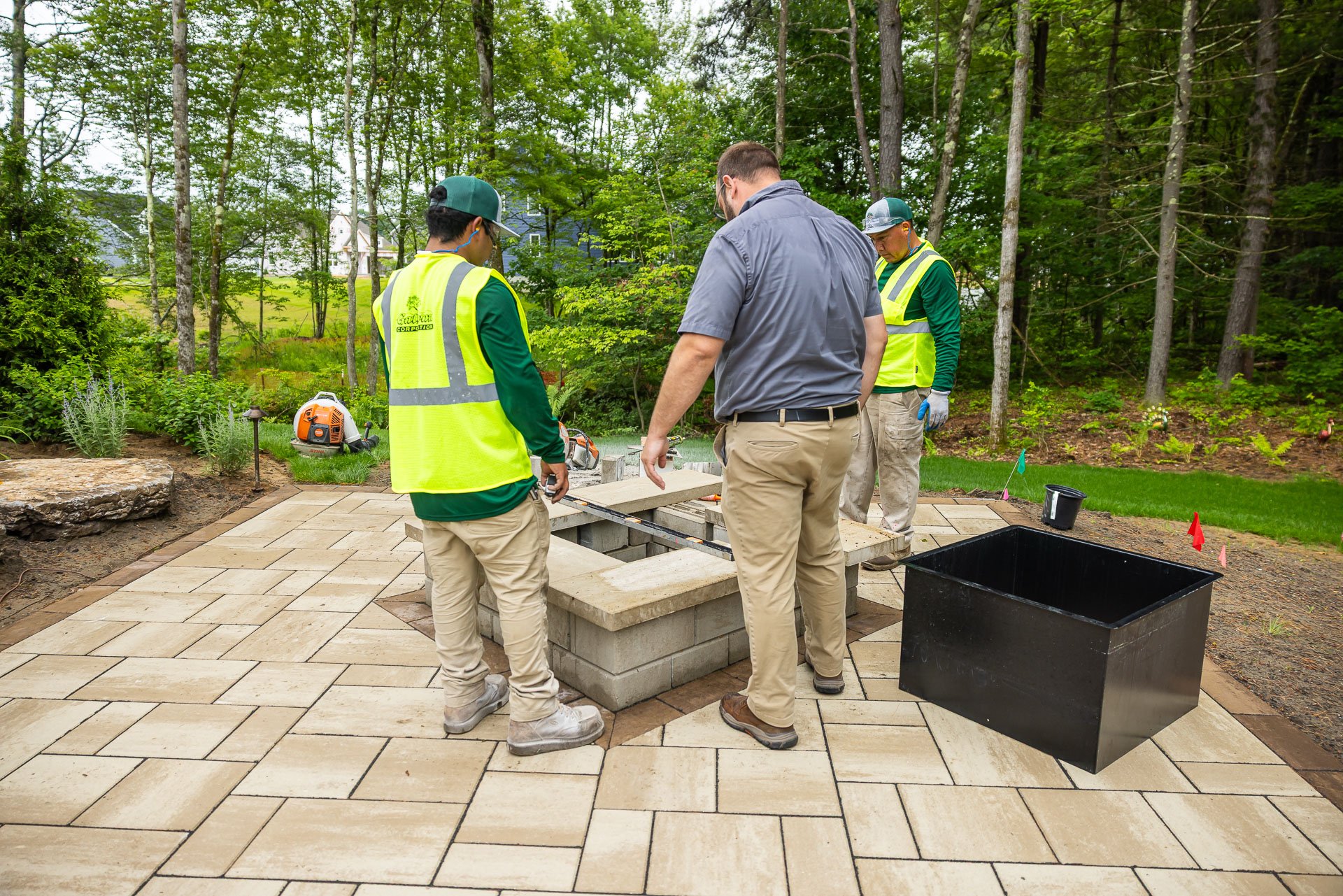landscape designers usually have more hand-on experience