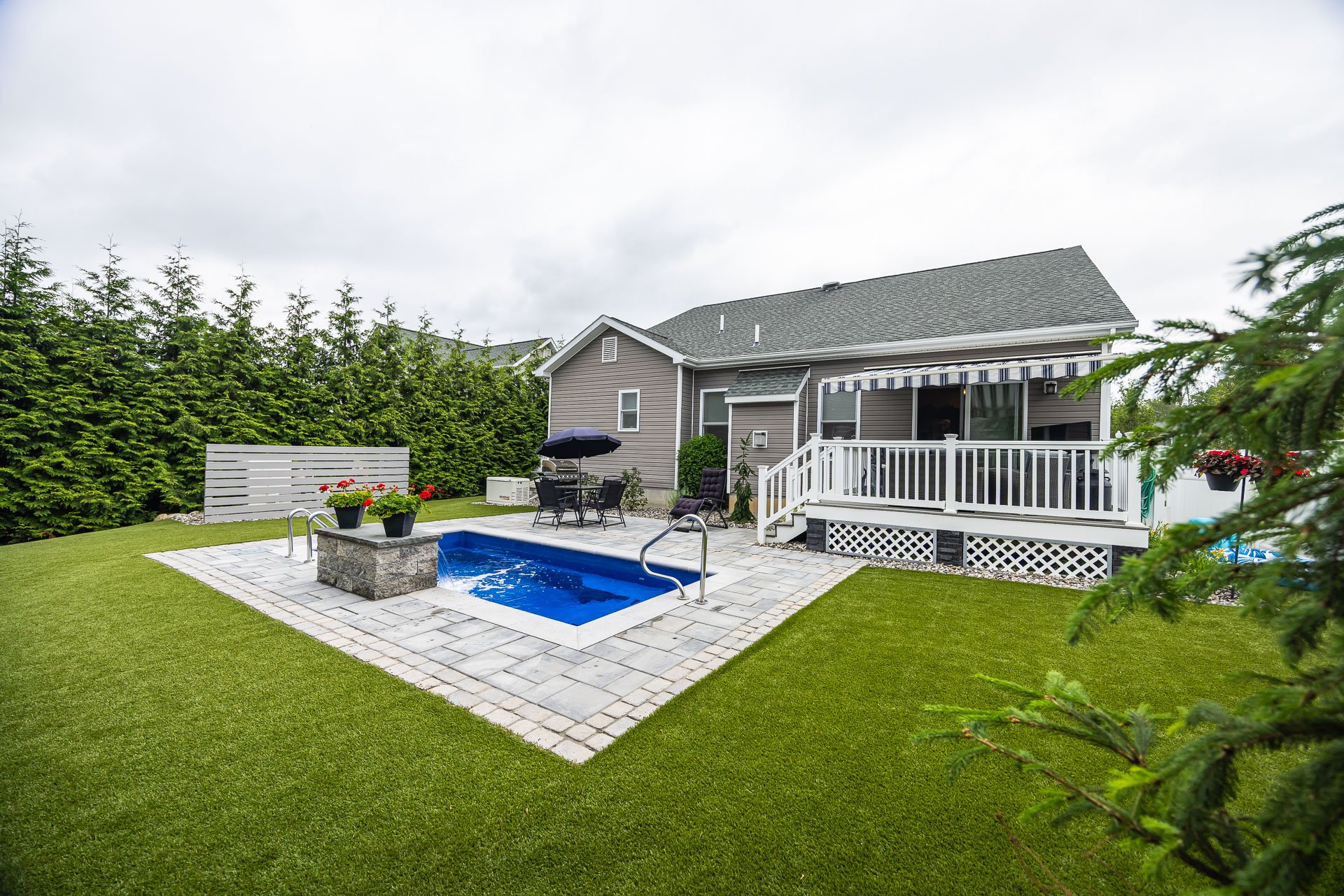 the size of your pool also affects install time