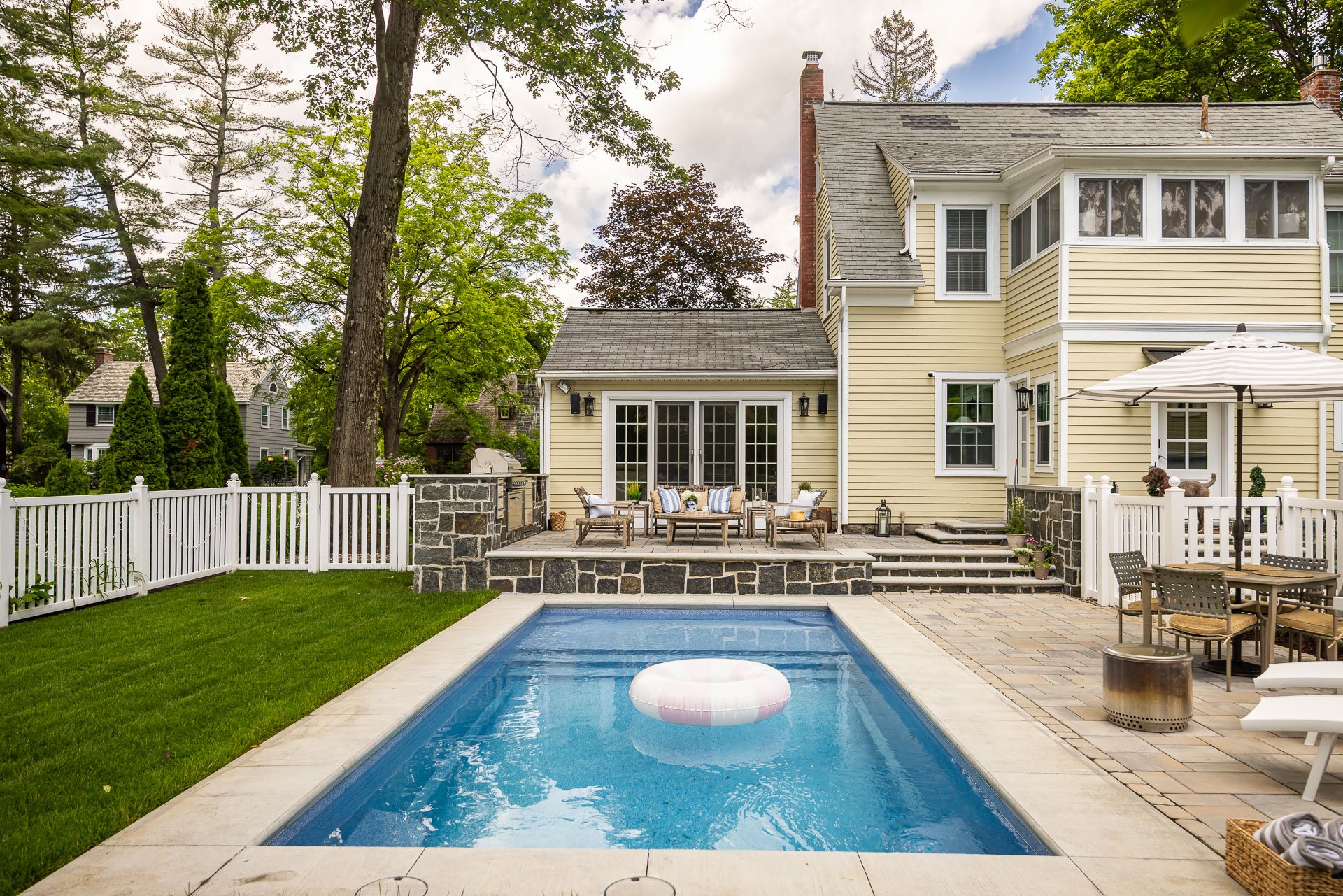 custom pools can fit in almost any size yard