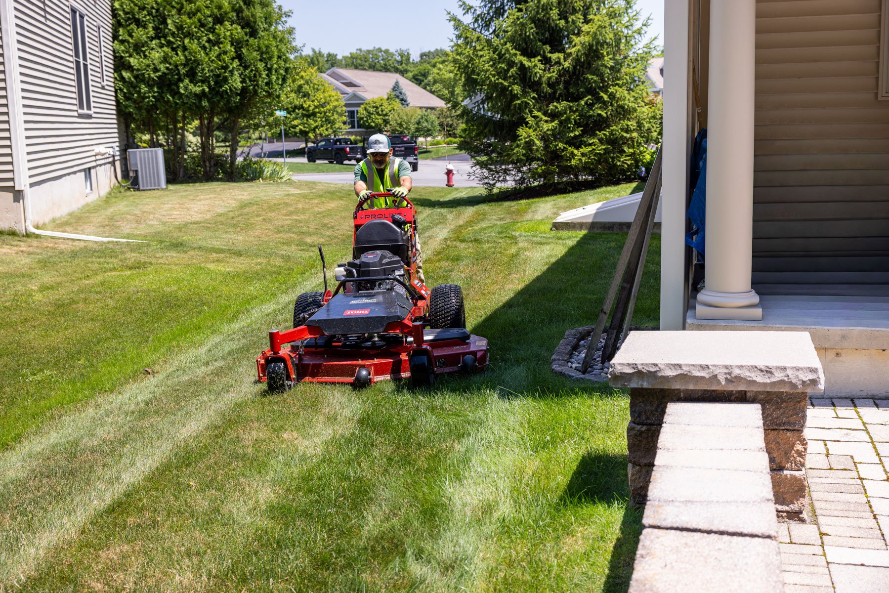 mow crew walk behind lawn residential