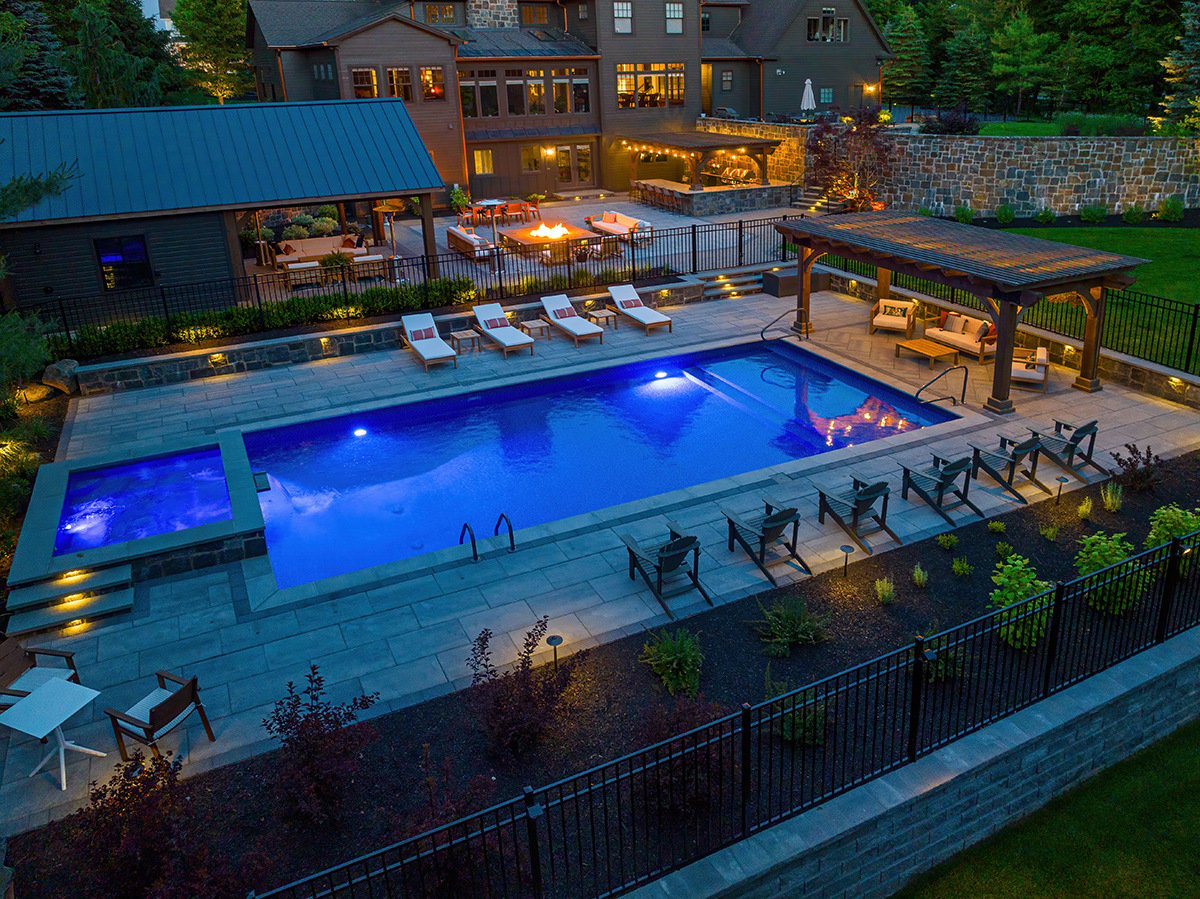 integrated pool lighting for safety