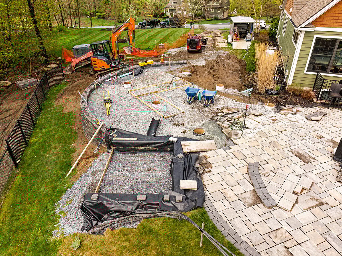 incorporating existing landscape elements into a new design