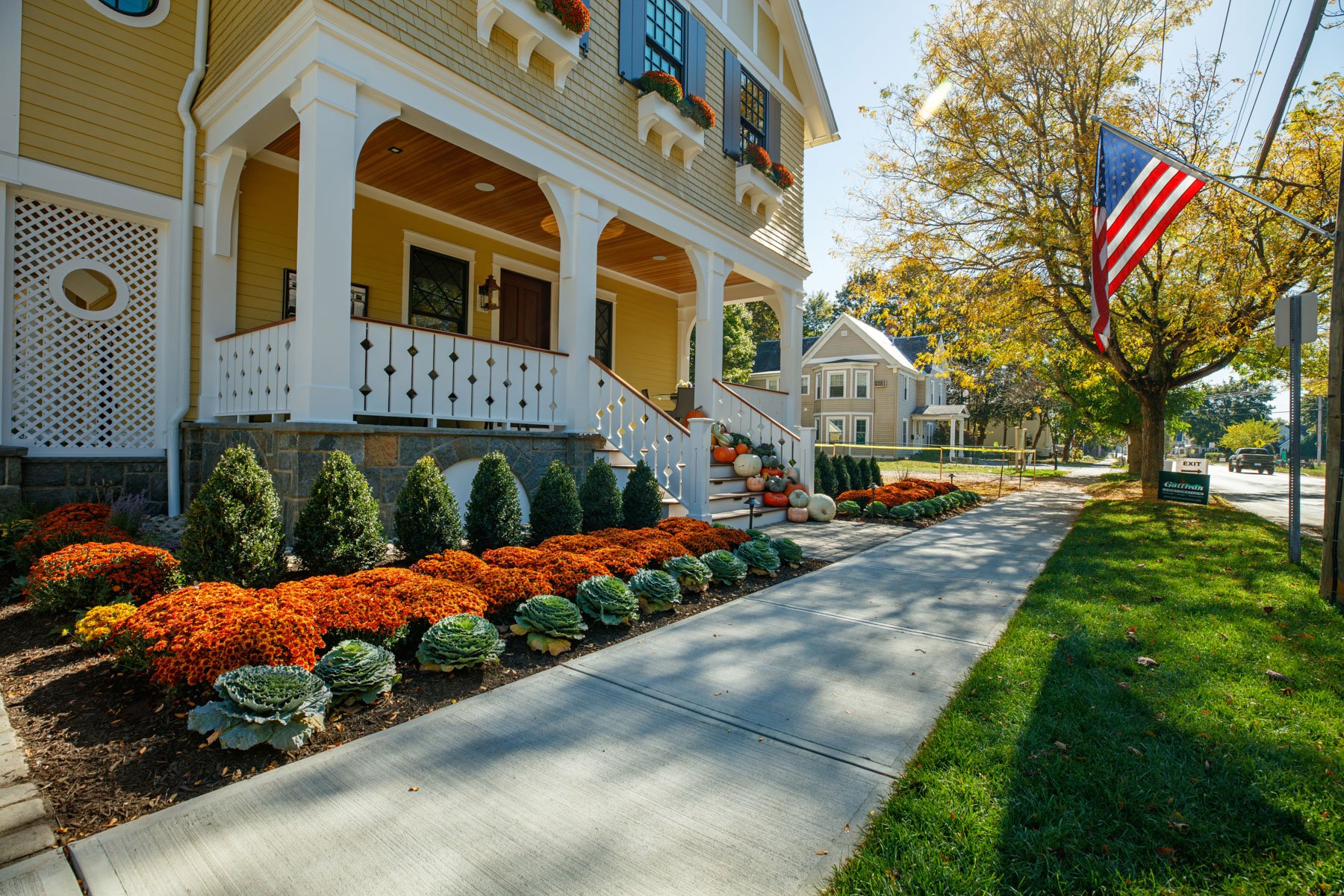 front yard landscape project