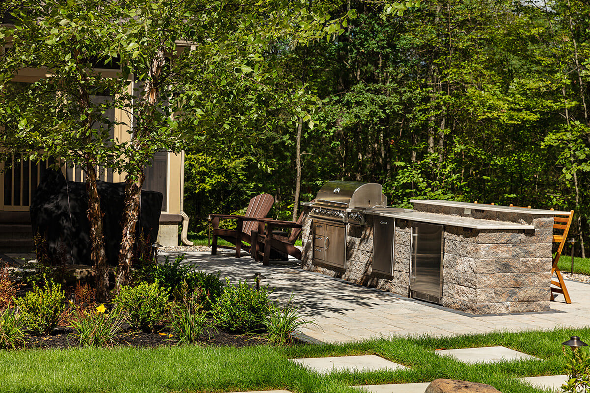 outdoor kitchen for entertaining