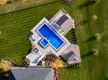 overhead view of good pool design