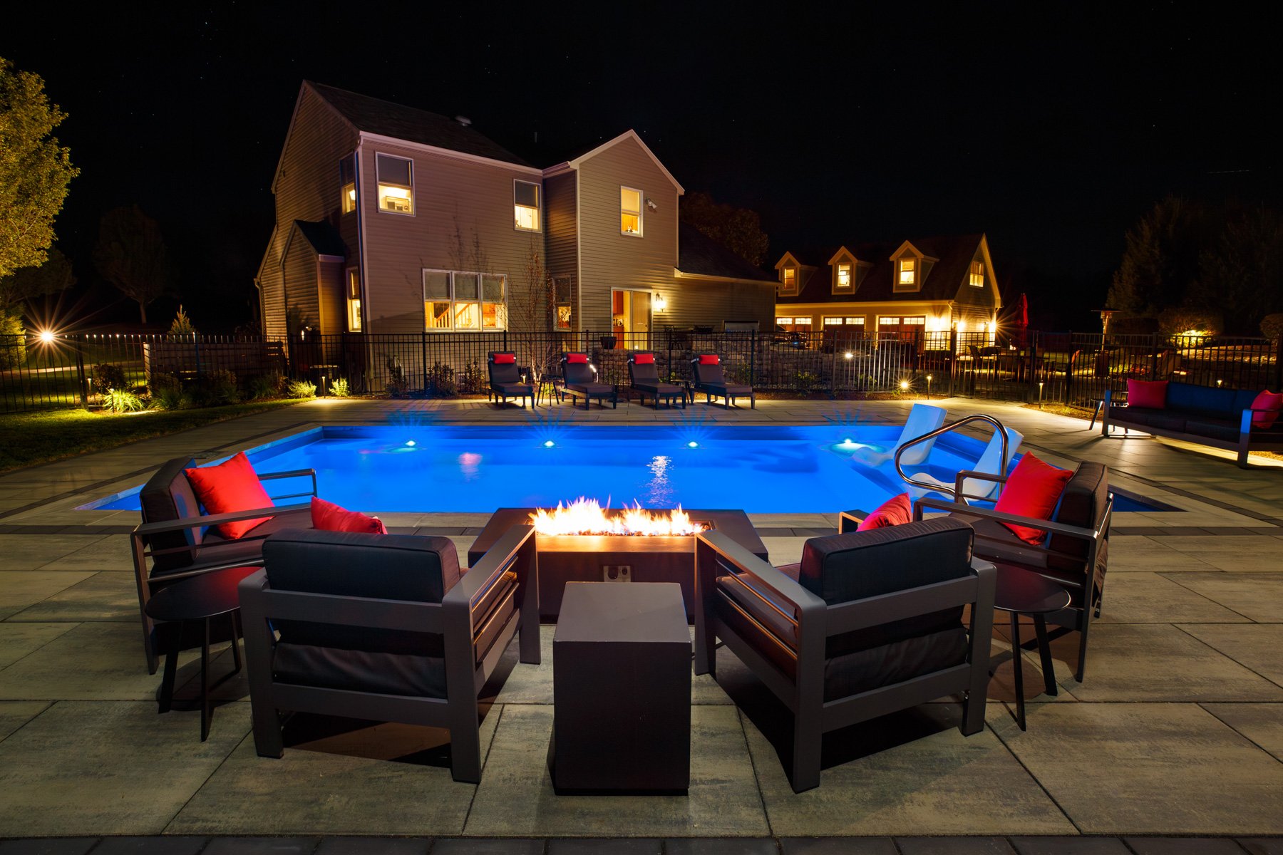 build the mood and ambience with landscape lighting