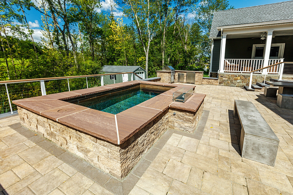 pool finishes of natural stone