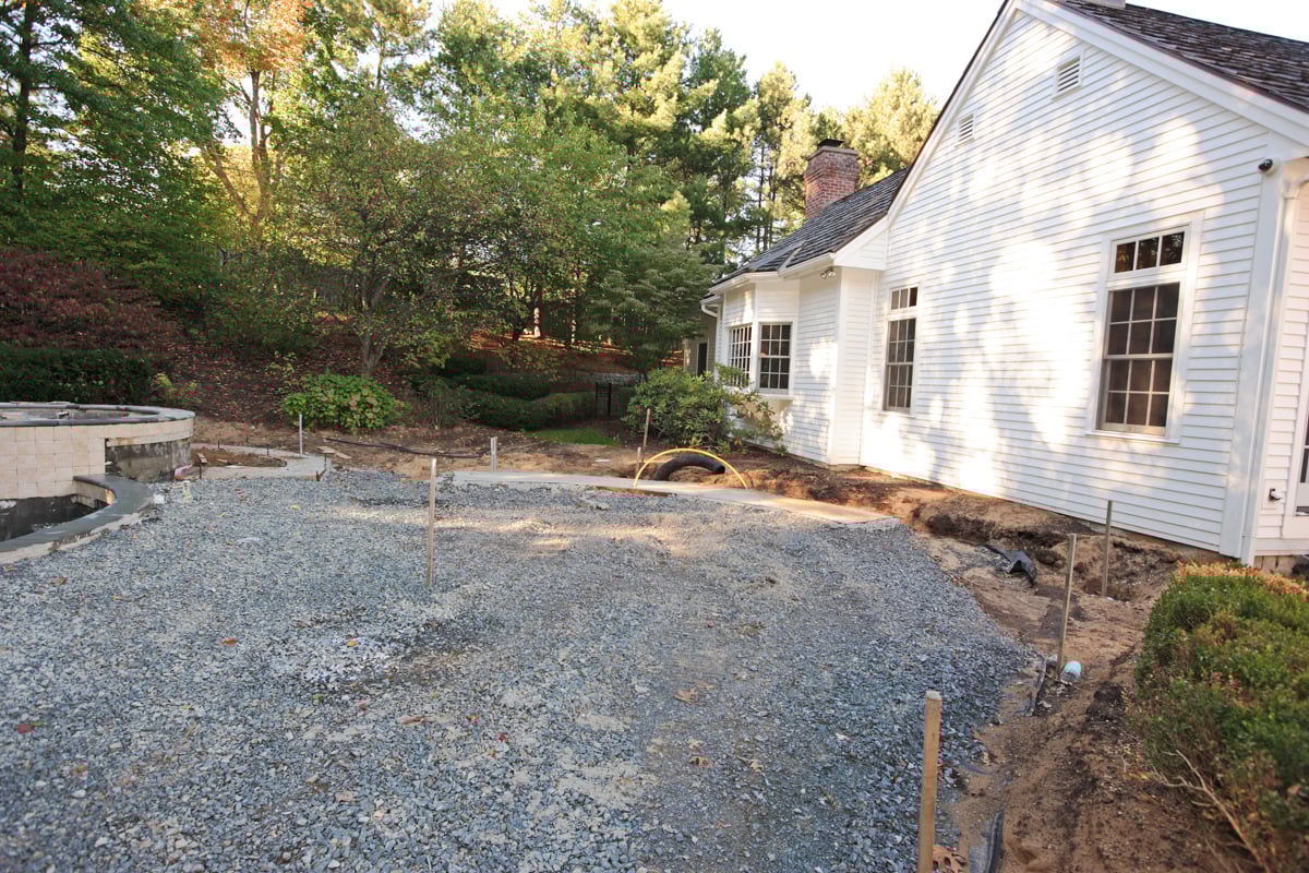 base prep for a concrete patio pour is critical to the longevity of the patio