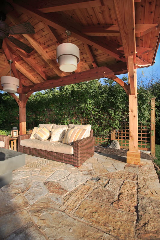 clifton park stone patio landscape