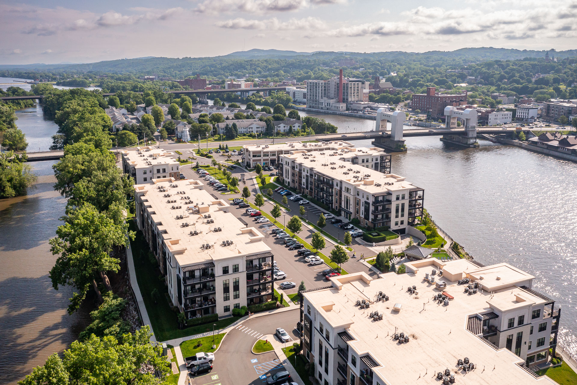 aerial commercial maintenance business property troy