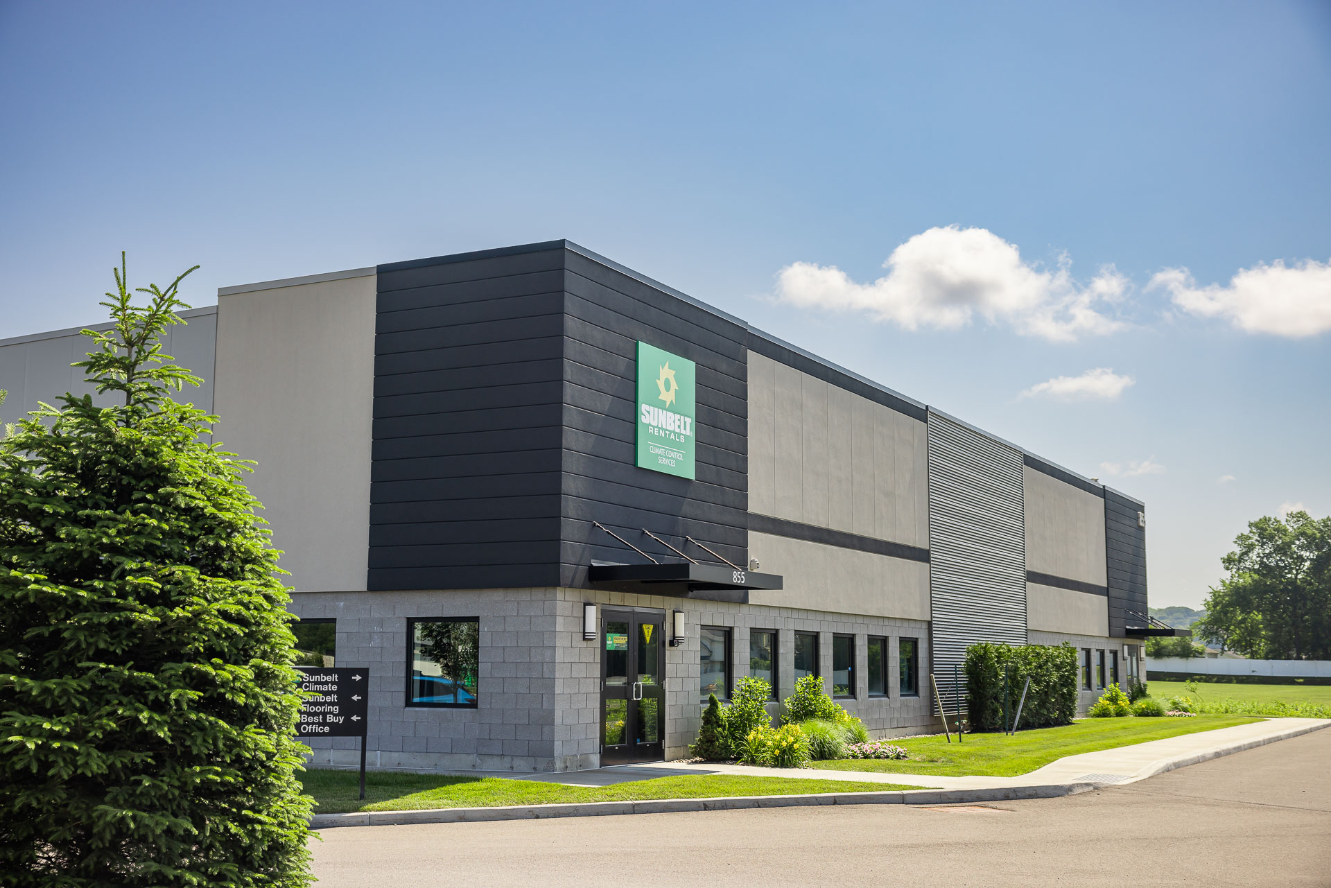 sunbelt rentals business commercial entrance maintenance