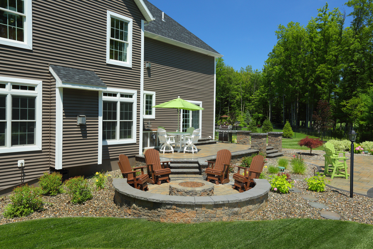 queensbury fire pit patio and deck space